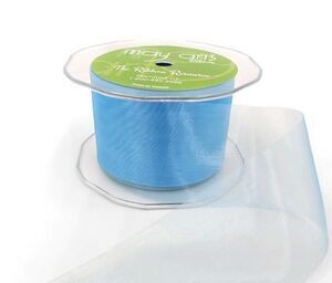 Light Blue 2 Inch Soft Shimmer Sheer Organza Ribbon - 50 Yard Spool